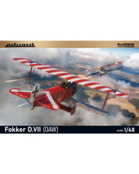 EDUARD 1/48 SCALE PLASTIC MODEL AIRCRAFT KIT - 8136 - ProfiPACK EDITION - FOKKER D.VII [OAW]