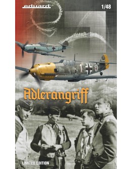 EDUARD 1/48 SCALE PLASTIC MODEL AIRCRAFT KIT - ED11144 -  LIMITED EDITION DUEL COMBO BF 109E (Adlerangriff) Limited Edition Kit