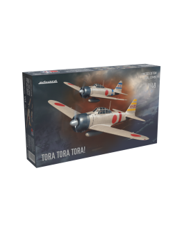 EDUARD 1/48 SCALE PLASTIC MODEL AIRCRAFT KIT - 11155 - LIMITED EDITION DUEL COMBO - TORA TOTA TORA! A6M2 Zero Type 21 over Pearl Harbor