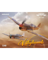 EDUARD 1/48 SCALE PLASTIC MODEL AIRCRAFT KIT - 11187 - LIMITED EDITION DUEL COMBO - CURTIS KITTYHAWK (RAAF DECALS INCLUDED)