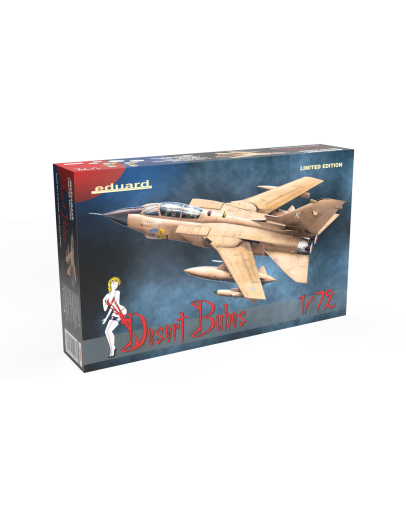 EDUARD 1/72 SCALE PLASTIC MODEL AIRCRAFT KIT - 02137 - LIMITED EDITION - Desert Babes Tornado GR.1 in the Granby / Desert Storm Operation