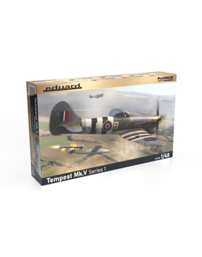 EDUARD 1/48 SCALE PLASTIC MODEL AIRCRAFT KIT - 82121 - ProfiPACK Edition - Tempest Mk.V Series 1