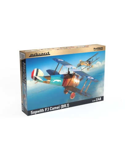 EDUARD 1/48 SCALE PLASTIC MODEL AIRCRAFT KIT - 82171 - ProfiPACK Edition - Sopwith F.1 Camel (BR.1)