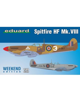 EDUARD 1/48 SCALE PLASTIC MODEL AIRCRAFT KIT - 84132 - Weekend Edition - Spitfire HF Mk.VIII