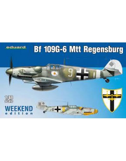 EDUARD 1/48 SCALE PLASTIC MODEL AIRCRAFT KIT - ED84143 - WEEKEND EDITION BF-109G-6 MTT REGENSBURG ED84143