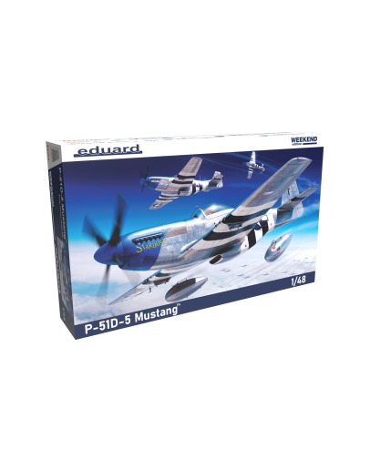 EDUARD 1/48 SCALE PLASTIC MODEL AIRCRAFT KIT - 84172 - Weekend Edition - P-51D-5 Mustang