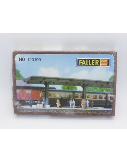 FALLER HO SCALE PLASTIC KIT #120190 - COVERED PLATFORM 454MM X 48MM X 67MM - FAL120190