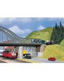 FALLER HO SCALE PLASTIC KIT #120534 - GIRDER BRIDGE SECTION - 180MM LONG X65MM X 57MM - FAL120534