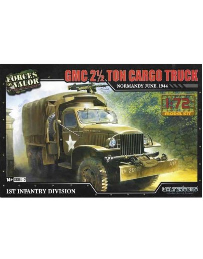 FORCES OF VALOR 1/72 SCALE PLASTIC MODEL KIT - 873006A - GMC 2 1/2 Ton Cargo Truck 