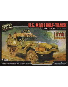 FORCES OF VALOR 1/72 SCALE PLASTIC MODEL KIT - 873007A - U.S. M3A1 Half-Track