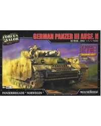 FORCES OF VALOR 1/72 SCALE PLASTIC MODEL KIT - 873008A - German Panzer III AUSF.N