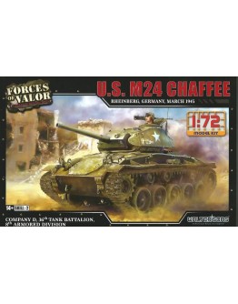 FORCES OF VALOR 1/72 SCALE PLASTIC MODEL KIT - 873014A - U.S. M24 Chaffee