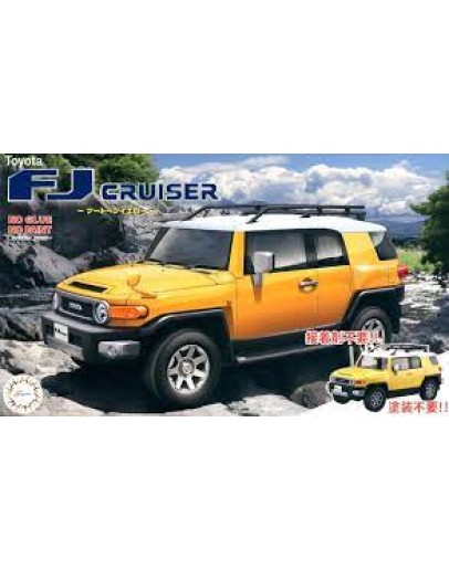 FUJIMI 1/24 PLASTIC CAR KIT - 06613 FJ CRUISER YELLOW FU06613