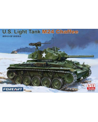 FOREART 1/72 SCALE PLASTIC MODEL MILITARY KIT - 2003 - U.S. LIGHT TANK M24 CHAFFEE