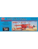 GUILLOWS BALSA AIRCRAFT - 0204 FOKKER DR-1 TRIPLANE LASER CUT KIT G10204