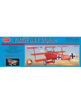 GUILLOWS BALSA AIRCRAFT - 0204 FOKKER DR-1 TRIPLANE LASER CUT KIT G10204