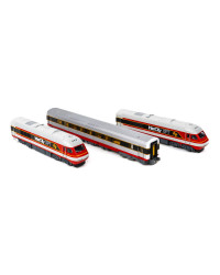 GOPHER MODELS N GAUGE DIESEL SET - GOP GM-XPT C NSWGR XPT 3 PC SET STATE RAIL AUTHORITY CANDY LIVERY