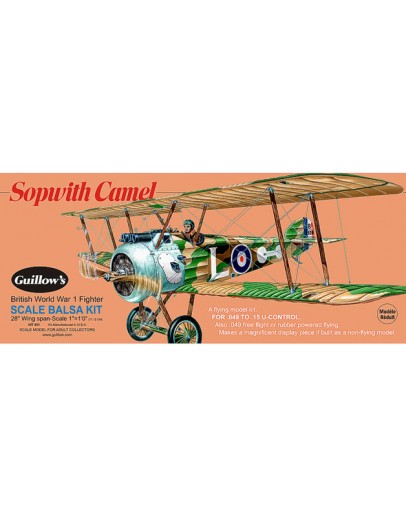 GUILLOWS BALSA AIRCRAFT - 0801 - SOPWITH CAMEL