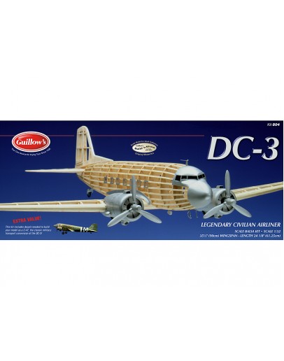 GUILLOWS BALSA AIRCRAFT - 0804 - DC3