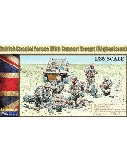 GECKO MODELS 1/35 SCALE PLASTIC MODEL KIT - GM35023 -  BRITISH SPECIAL FORCES WITH SUPPORT TROOPS [AFGHANISTAN]