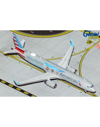 GEMINI JETS 1/400 SCALE DIE-CAST MODEL - GJAAL2139 - American Airlines Airbus A321 (Flagship Valor/ Medal of Honor Livery)