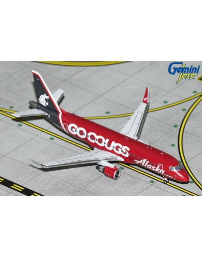 GEMINI JETS 1/400 SCALE DIE-CAST MODEL - GJASA2250 - Alaska Embraer E-175LE (Univ of Washington / Go Cougs Livery)