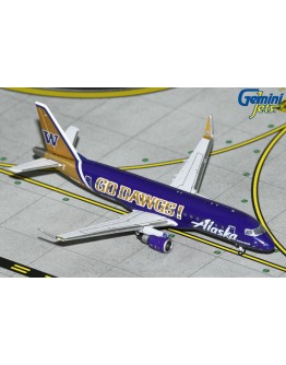 GEMINI JETS 1/400 SCALE DIE-CAST MODEL - GJASA2251 - Alaska Embraer E-175LE (Univ of Washington / Go Dawgs Livery)