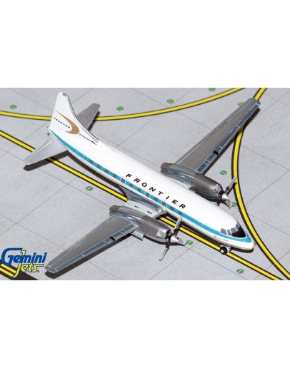 GEMINI JETS 1/400 SCALE DIE-CAST MODEL - GJFFT1263 - Frontier Airlines CV-580 N73117 (1960s Livery)