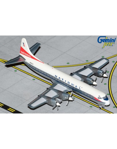 GEMINI JETS 1/400 SCALE DIE-CAST MODEL - GJNAL2136 - National Airlines Lockheed L-188 Electra