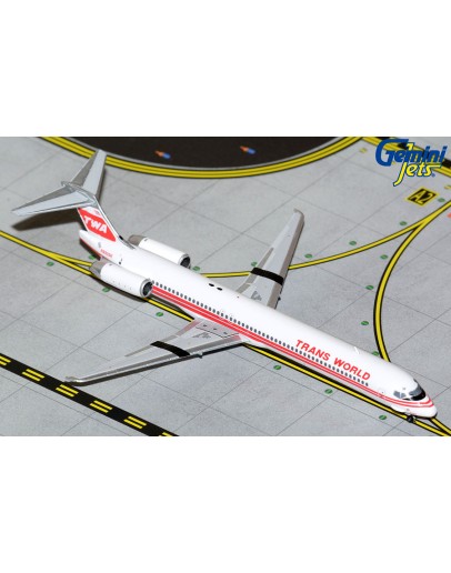 GEMINI JETS 1/400 SCALE DIE-CAST MODEL - GJTWA2009 - Trans Wold Mcdonnell Douglas MD-83