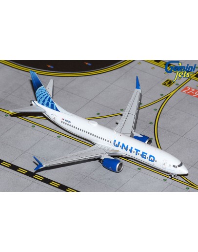 GEMINI JETS 1/400 SCALE DIE-CAST MODEL - GJUAL2049 - United Airlines Boeing 737 MAX 8