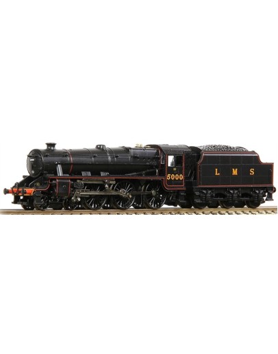 GRAHAM FARISH N GAUGE STEAM LOCOMOTIVE 372-135A - LMS STANIER CLASS 5MT #5000 - LMS LINED BLACK LIVERY