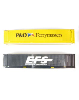 GRAHAM FARISH N GAUGE ACCESSORIES 379-371 45FT CONTAINERS P & O FERRYMASTERS & EFS
