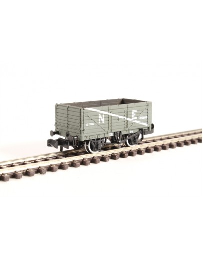 GRAHAM FARISH N GAUGE WAGON 377-090 7 Plank Open Wagon North Eastern Railway, Grey