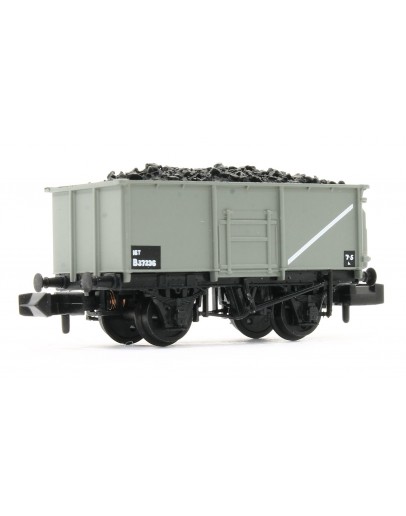 GRAHAM FARISH N GAUGE WAGON 377-250E BR 16T Steel Mineral Wagon with Bottom Doors - BR Grey