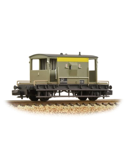 GRAHAM FARISH N GAUGE WAGON 377-529A BR 20T BRAKE VAN BR ENGINEERS GREY & YELLOW [WEATHERED] # DB950619 FAR377529A