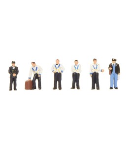 GRAHAM FARISH N GAUGE SCENECRAFT FIGURES 379-322 MIDLAND PULLMAN STEWARDS AND TRAIN CREW FAR379322