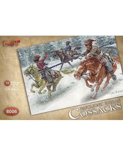 HAT 1/72 SCALE PLASTIC MILITARY MODEL FIGURES - 8006  - RUSSIAN COSSACKS HAT8006