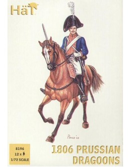 HAT 1/72 SCALE PLASTIC MILITARY MODEL FIGURES - 8196  - 1806 PRUSSIAN DRAGOONS HAT8196