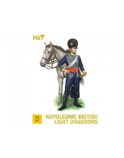 HAT 1/72 SCALE PLASTIC MILITARY MODEL FIGURES - 8307  - NAPOLEONIC BRITISH LIGHT DRAGOONS HAT8307