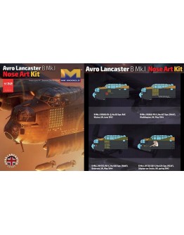 HONG KONG MODELS 1/32 SCALE MODEL KIT Avro Lancaster B Mk.1 Nose Art Kit