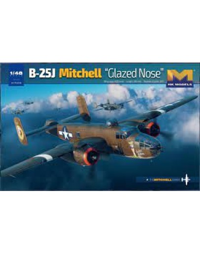 HONG KONG MODELS 1/48 SCALE MODEL AIRCRAFT KIT - 01F008 B-25J MITCHEL ...