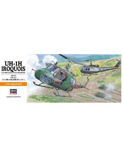 HASEGAWA 1/72 SCALE PLASTIC KIT - 00141 - Bell UH-1 H Iroquois