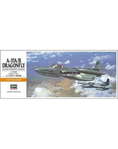 HASEGAWA 1/72 SCALE PLASTIC KIT - 00142  A-37A/B DRAGONFLY HA00142