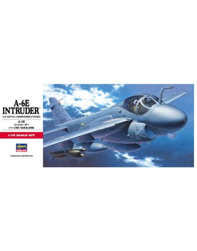 HASEGAWA 1/72 SCALE PLASTIC KIT - 00338 - A-6E Intruder