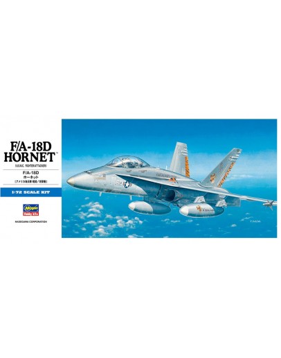 HASEGAWA 1/72 SCALE PLASTIC KIT - 00439 - F/A-18D HORNET HA00439