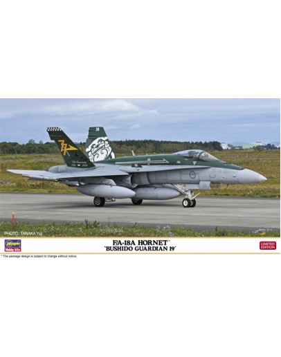 HASEGAWA 1/72 SCALE PLASTIC KIT - 02328 - F/A-18A HORNET 'BUSHIDO GUARDIAN 19' HA02328