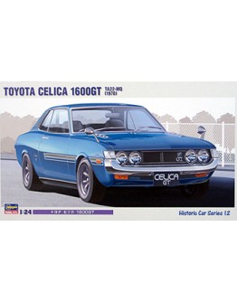 HASEGAWA 1/24 SCALE PLASTIC MODEL KIT - 21212 - TOYOTA CELICA 1600GT TA22-MQ (1970) - HA21112