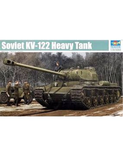 TRUMPETER 1/35 PLASTIC MILITARY MODEL KIT - 01570 - SOVIET KV-122 HEAVY TANK TR01570