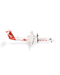 HERPA 1/200 SCALE DIE-CAST MODEL - 573337 - QantasLink Bombardier Q400  (Dasher-8 Livery)